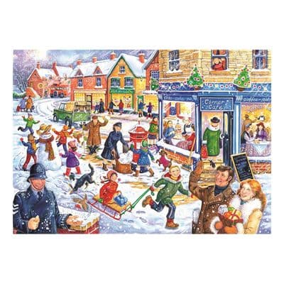 Out in the snow. 250 large piece House of Puzzles jigsaw