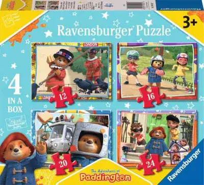 Paddington 4 in a box puzzles. Age 3 plus.