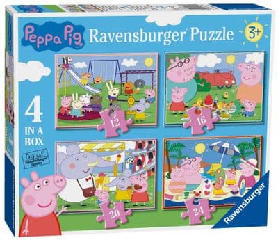 Peppa Pig, Fun Days Out. 4  puzzles in a box.