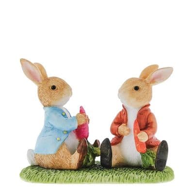 Peter Rabbit and Benjamin Bunny Figurine. A31856