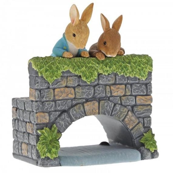 Peter Rabbit & Benjamin on the bridge. A29834