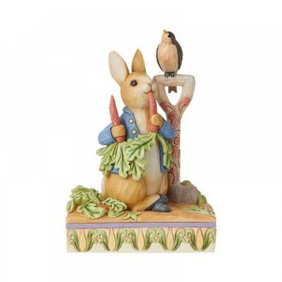 Peter Rabbit in the garden. Jim Shore figurine. 6008743