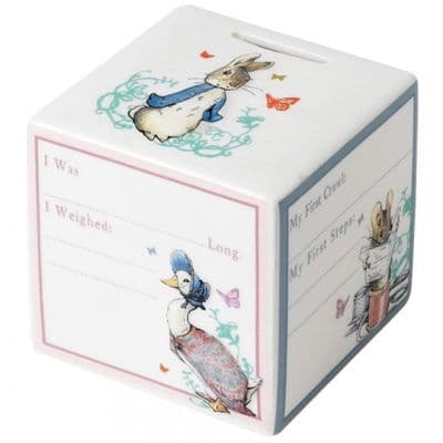 Peter Rabbit New Baby Money Bank.