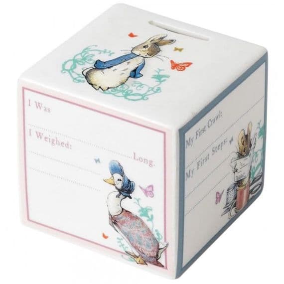 Peter Rabbit New Baby Money Bank.