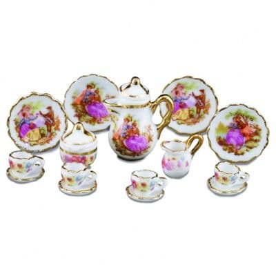 Reutter, Miniature Baroque design coffee set for 4. 13676