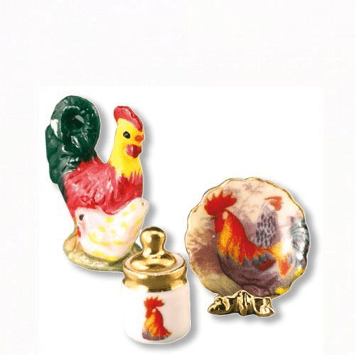 Reutter Rooster set Dolls house 1 493/8
