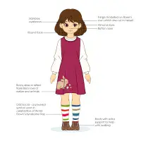 Rosie Boo doll. Inspired by down's syndrome girl.