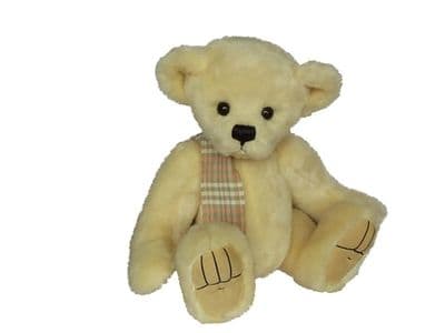 Teddy Bonnie, 40 cm cream jointed plush bear.