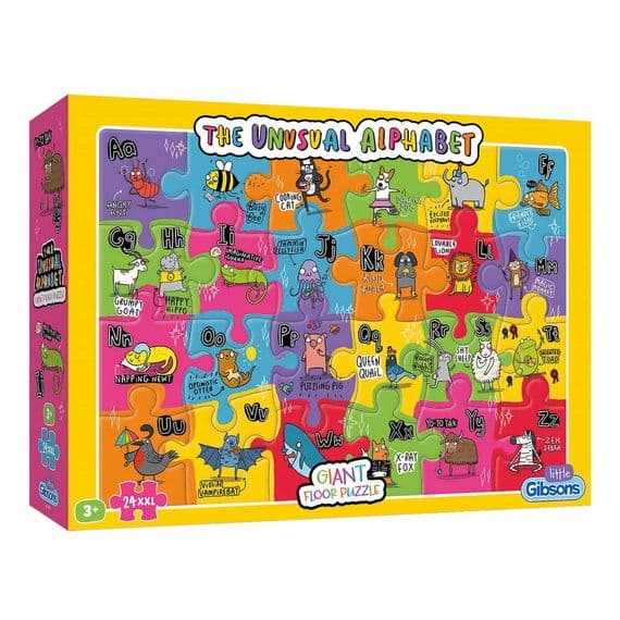 The Unusual Alphabet. Gibson's 24 XXL  piece floor puzzle.