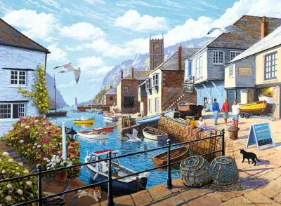 Tranquil Harbour. 500 piece jigsaw by Gibsons.