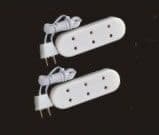 Triple socket extension cord. Dolls house lighting