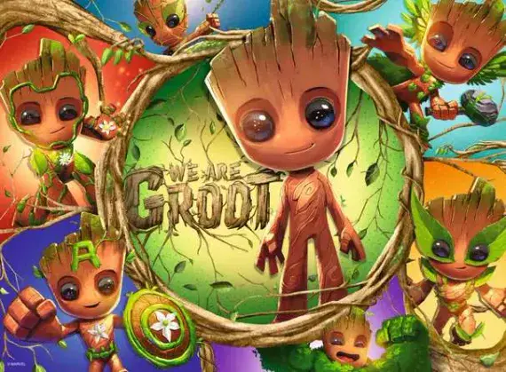 We are Groot, 100 XXL piece jigsaw by Ravensburger.