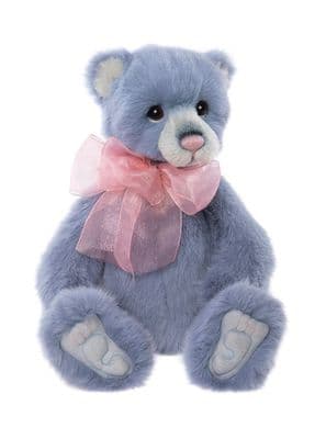 Whist, blue teddy bear by Charlie Bears. CB242426B