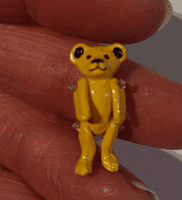 Minnie Maria Teddy Bear. Jointed Pewter Miniature.
