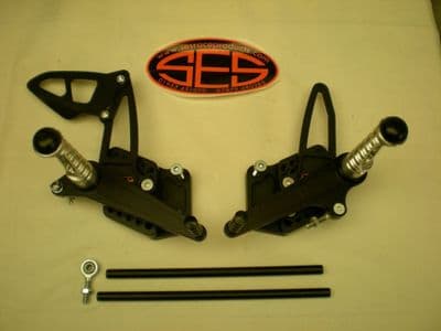 Adjustable Rearsets - Suzuki GSXR 1000 (09-10) Race Shift. RSS009R.