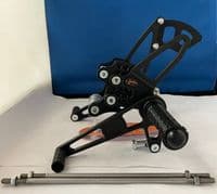 Adjustable Rearsets - Suzuki SV650 (99-10). RSS008.