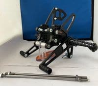 Adjustable Rearsets - Suzuki SV650 (99-10). RSS008.