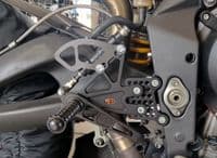 Adjustable Rearsets - Triumph 675 (06-12) Race & Road Shift. RST002-B.