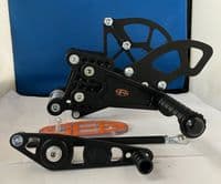 Adjustable Rearsets - Triumph 675 (06-12) Race & Road Shift. RST002-B.