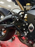 Adjustable Rearsets - Triumph 675 (06-12) Race & Road Shift. RST002-B.