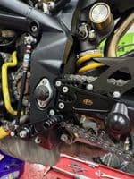 Adjustable Rearsets - Triumph 675 (06-12) Race & Road Shift. RST002-B.