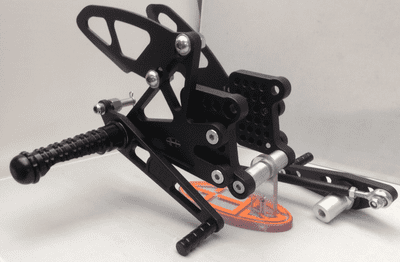 Adjustable Rearsets - Triumph 675 (06-12) Race & Road Shift. RST002-B.
