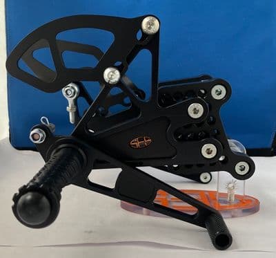 Adjustable Rearsets - Triumph 675 (06-12) Road Shift.  RST002.