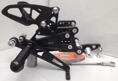 Adjustable Rearsets - Triumph 675 (13-16) Race Shift. RST004-R.