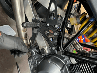 Fixed Rearset: Ducati 600/750/900SS. RSD003 (BLACK)