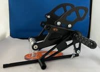 Fixed Rearset: Ducati 600/750/900SS. RSD003 (BLACK)