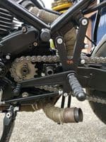 Fixed Rearset: Ducati Monster 600/750/900. RSD004 (SILVER)