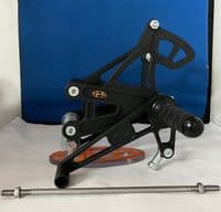 Fixed Rearsets - Kawasaki ZXR400H&L (89-99).  RSK001  BLACK