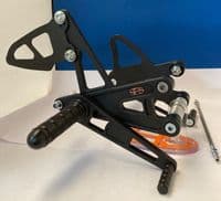 Fixed Rearsets - Kawasaki ZXR400H&L (89-99).  RSK001  BLACK