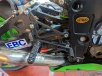 Fixed Rearsets - Kawasaki ZXR400H&L (89-99).  RSK001  BLACK