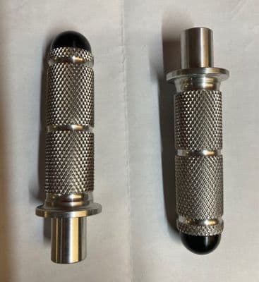 Footpeg:  Diamond Knurl - M10 Thread . FP10N