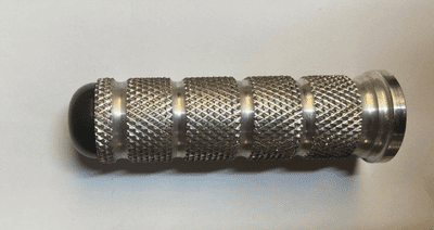 Footpeg:  Diamond Knurl - M8 Thread . FP8N