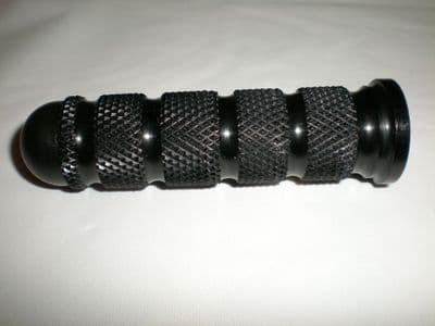 Footpeg:  Diamond Knurl - M8 Thread . FP8N BLACK