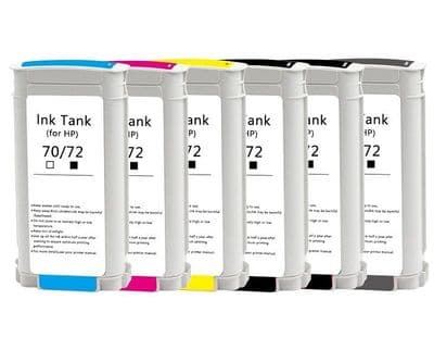 HP 72 Compatible  C9373A YELLOW 130ml Ink Cartridge for HP T1100