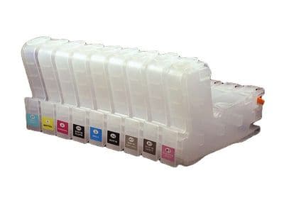 Set of High Capacity Refillable Ink Cartridge for Epson SC-P800 with Auto Reset Chips