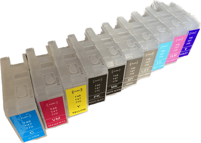 Set of Refillable Ink Cartridges with Chips for Epson SC-P900
