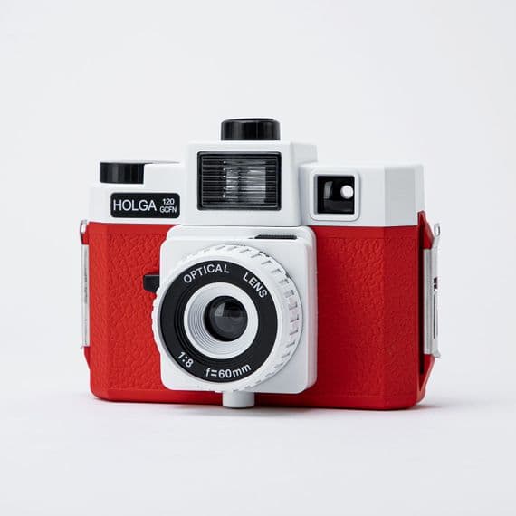 Holga 120GCFN Camera Red White