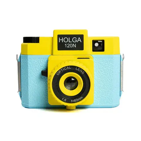 Holga 120N Camera Yellow Blue