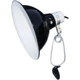 *** FREE POST***Komodo Black Dome Clamp Lamp Fixture 14cm (bulbs up to 60w screw)