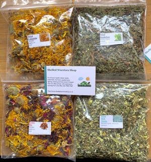 Shelled Warriors Dried Weed/ Flower Selection (Dandelion, Milk Thistle, Flower Mix, Calendula)