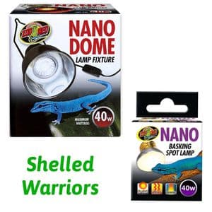 Zoo Med Nano Dome and 40w Basking Spot Lamp - Free Postage