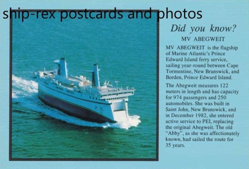 ABEGWEIT (1982, Marine Atlantic) b