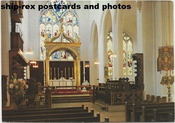 Aberdeen, St Andrew's Cathedral High Altar, postcard