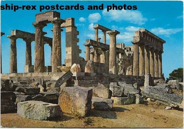 Aegina, Temple of Afaias, postcard