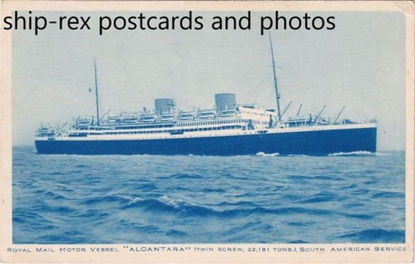 ALCANTARA (1927a, Royal Mail Line) a