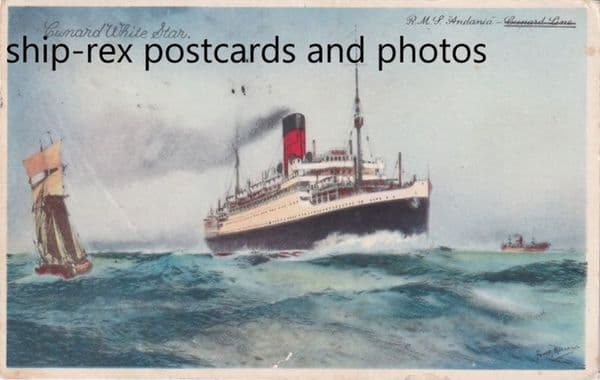 ANDANIA (1922b, Cunard White Star Line) a
